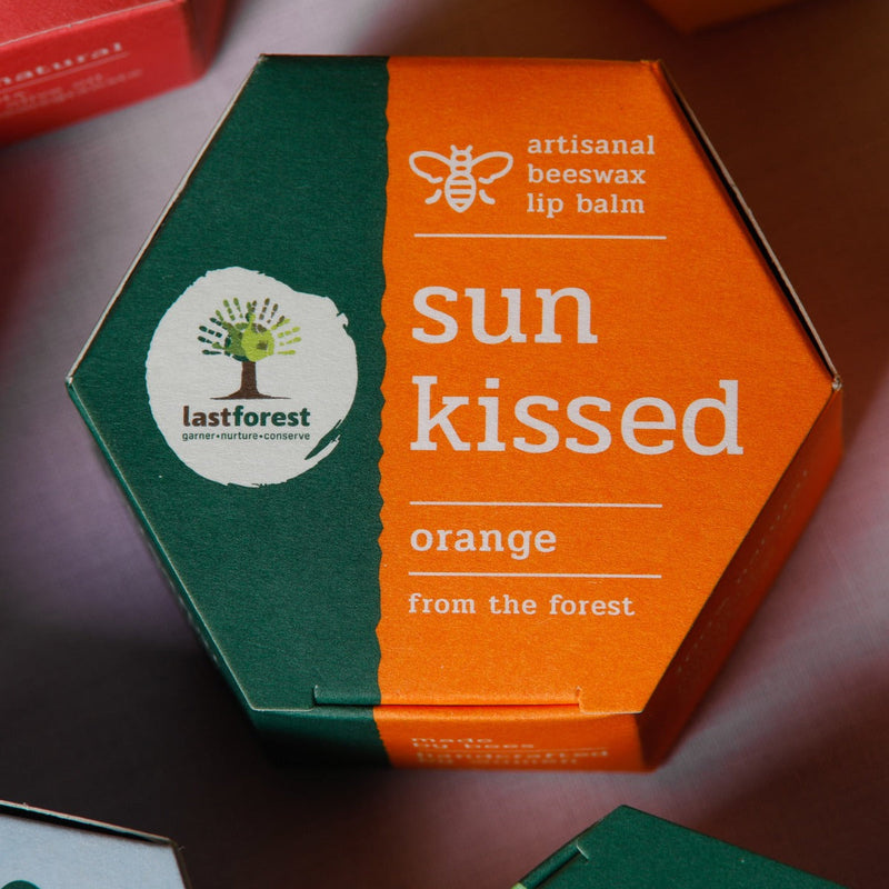 Artisanal, Handmade Beeswax Lip Balm Orange