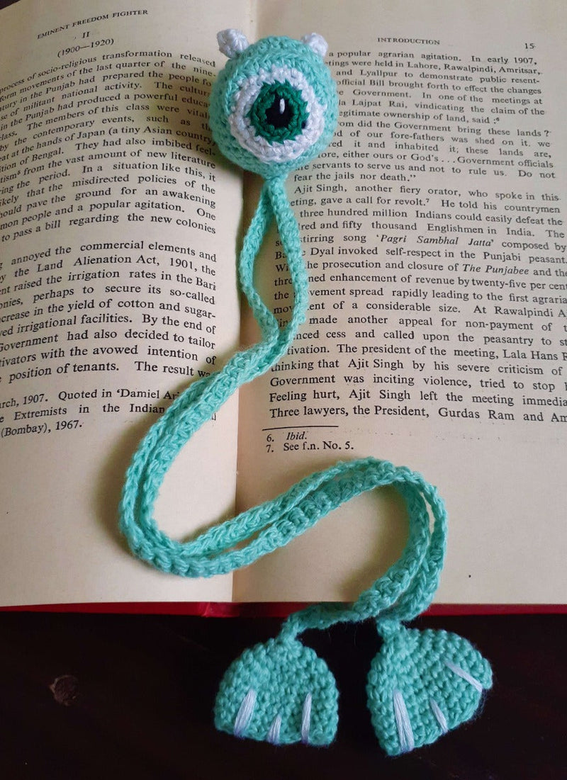 Handcrafted Amigurumi Monster Bookmark