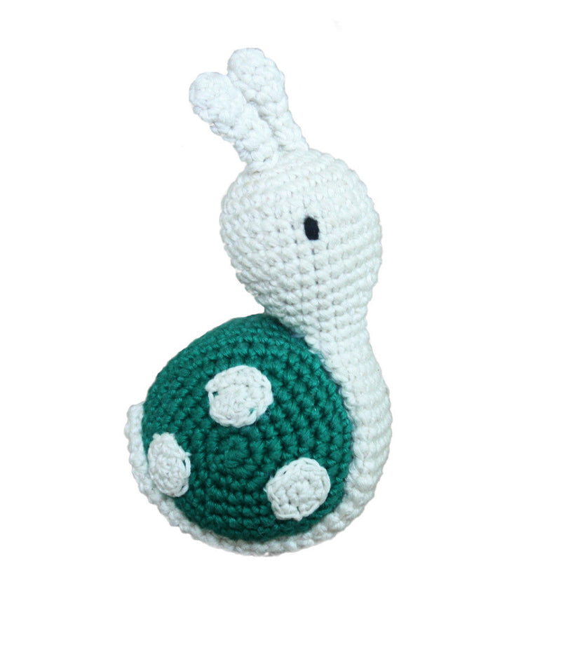 Handcrafted Amigurumi Snail Rattle