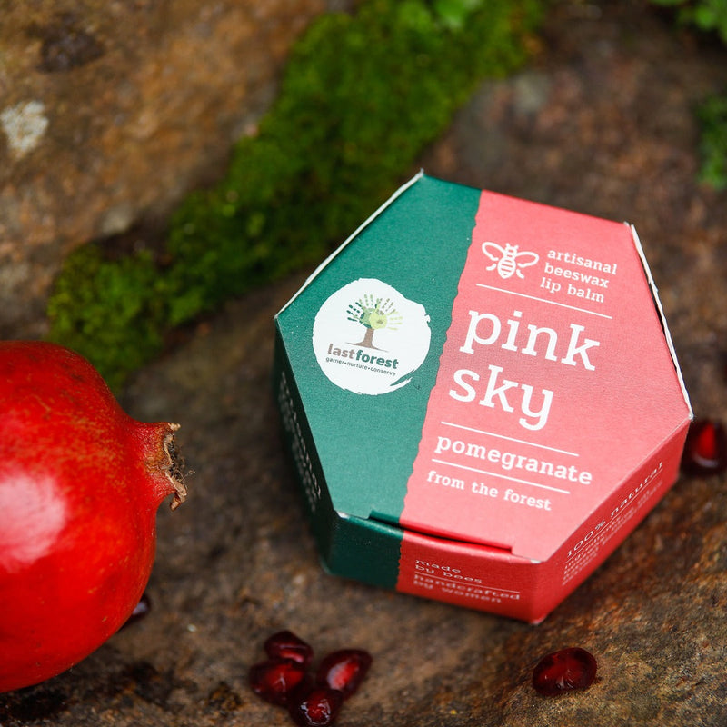 Artisanal, Handmade Beeswax Lip Balm Pomegranate