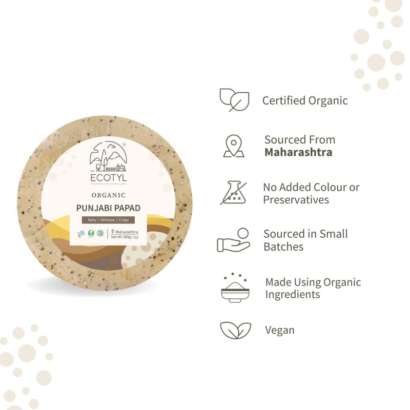 Organic Punjabi Papad  200 g