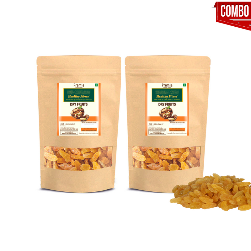 Healthy Fibres Premia Raisin 250 gms  Combo of 2