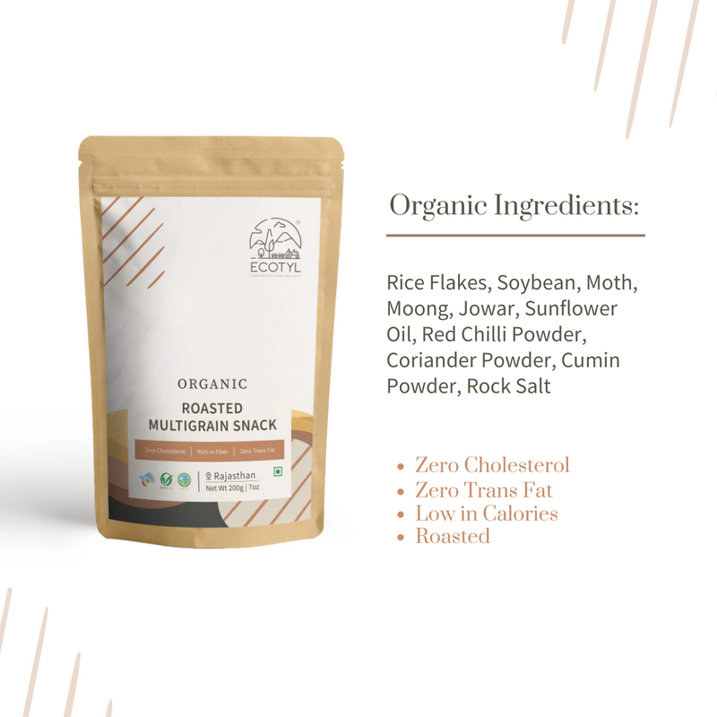 Organic Roasted Multigrain Snack  200 g