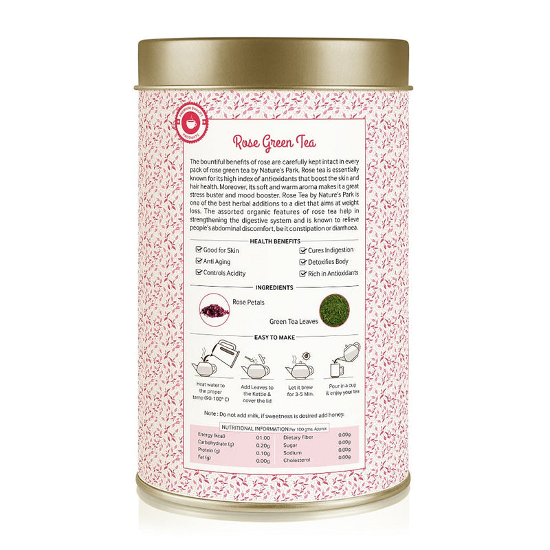 Rose Green Tea Can (125 g)