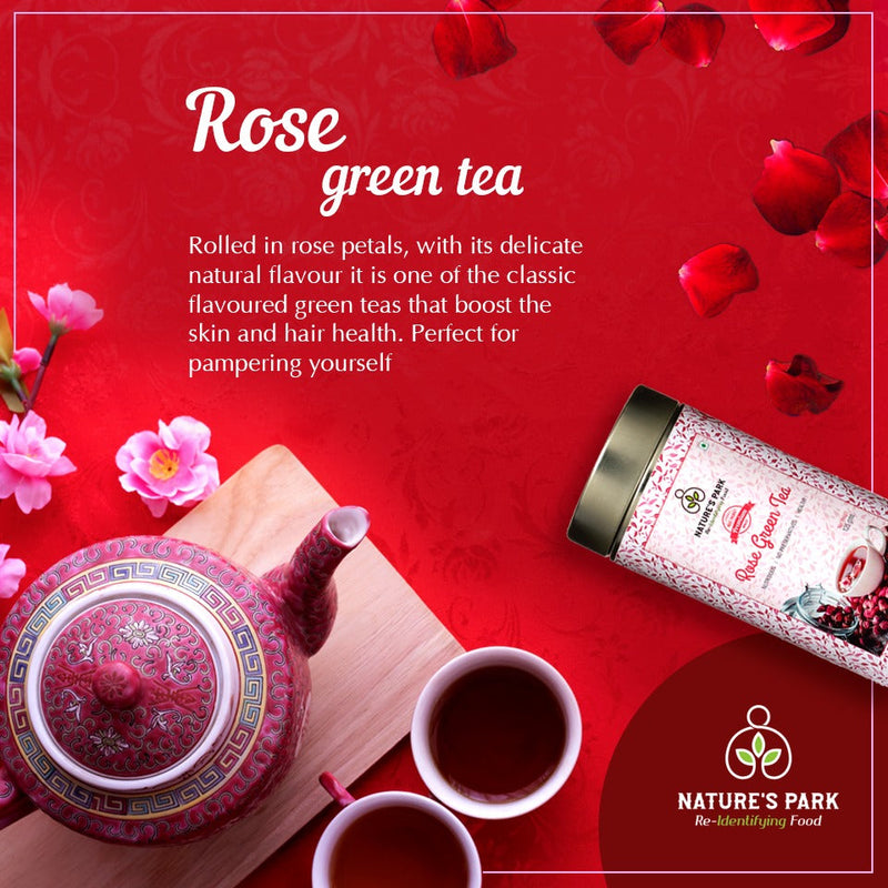 Rose Green Tea Can (125 g)