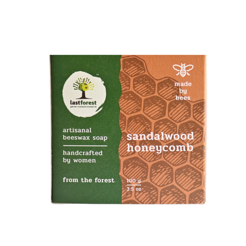 Artisanal, Handmade Beeswax Honeycomb Soap 100gms Sandalwood