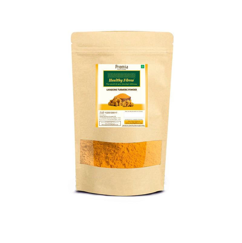 Healthy Fibres  Lakodong Turmeric Powder 100gms,Red Chilly Powder 100, Pepper Powder 100 pack of 3