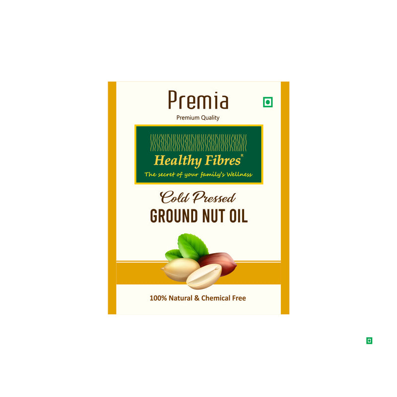 Healthy Fibres  Cold Pressed Groundnut Oil 1L Combo of 2