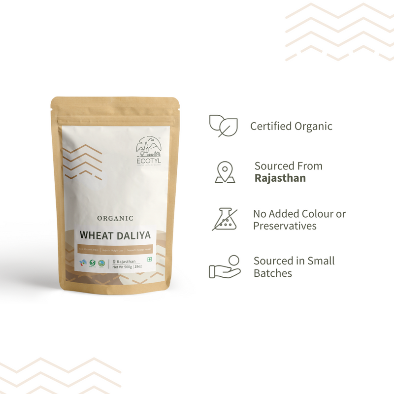 Organic Wheat Daliya  500 g