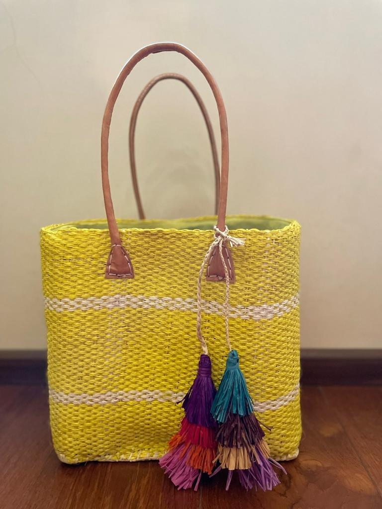 YELLOW STRIPED SISAL